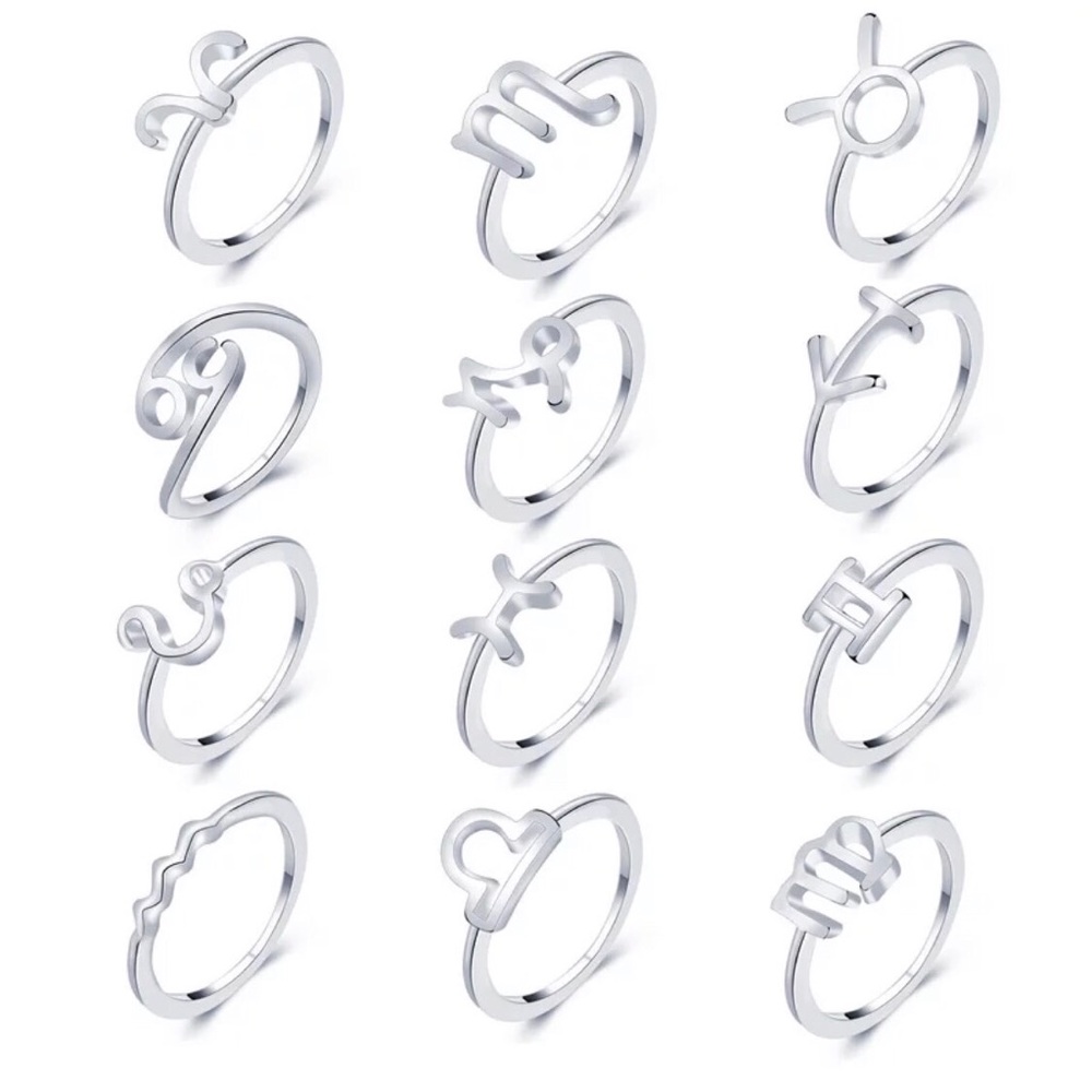 NEW Silver Zodiac Metal Knuckle Rings - Picture 2 of 4